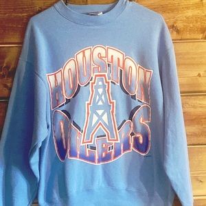 Vintage-Authentic Houston Oilers 1995 Sweat shirt Men's L Made In USA